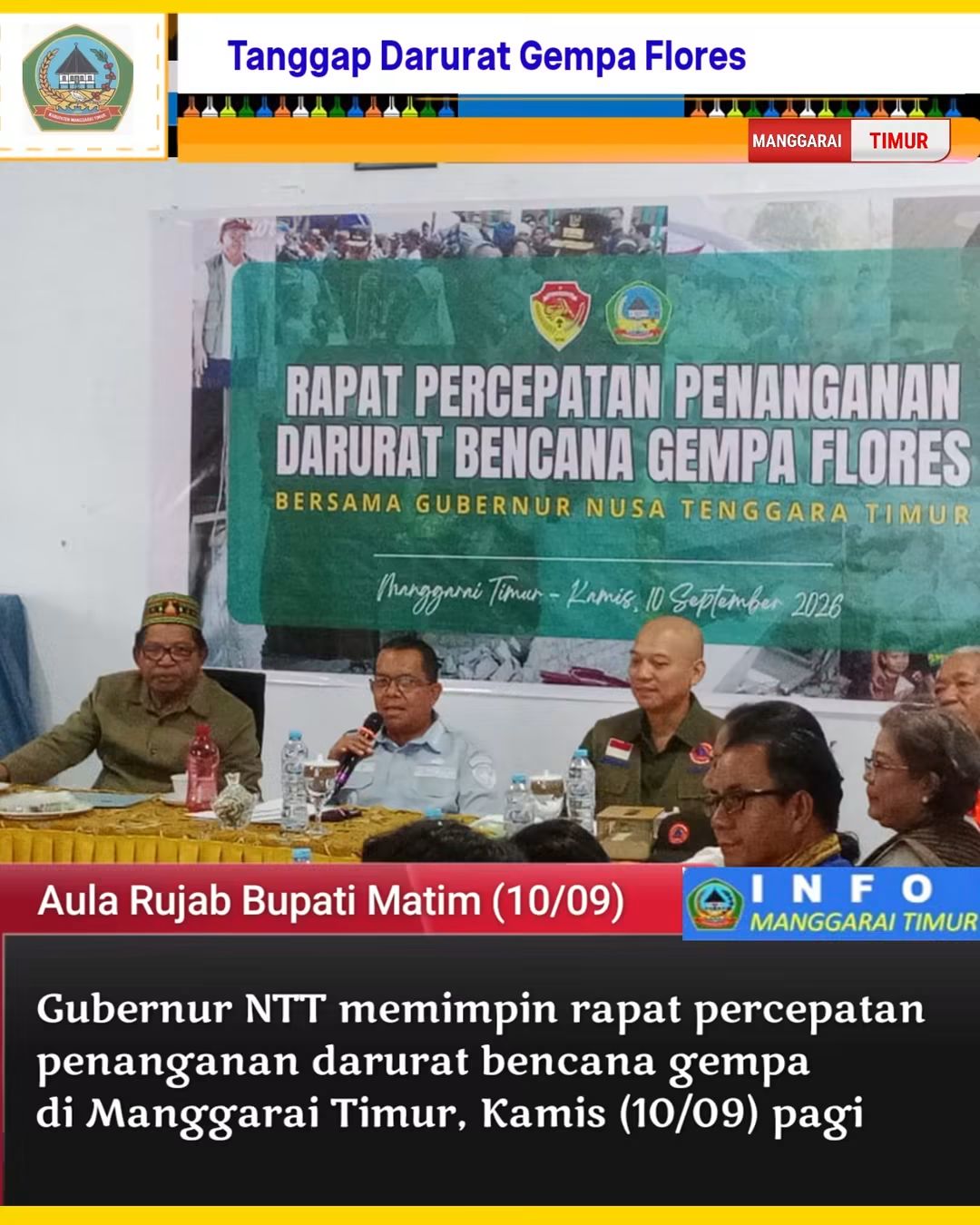 Gub NTT pimpin rapat bencana