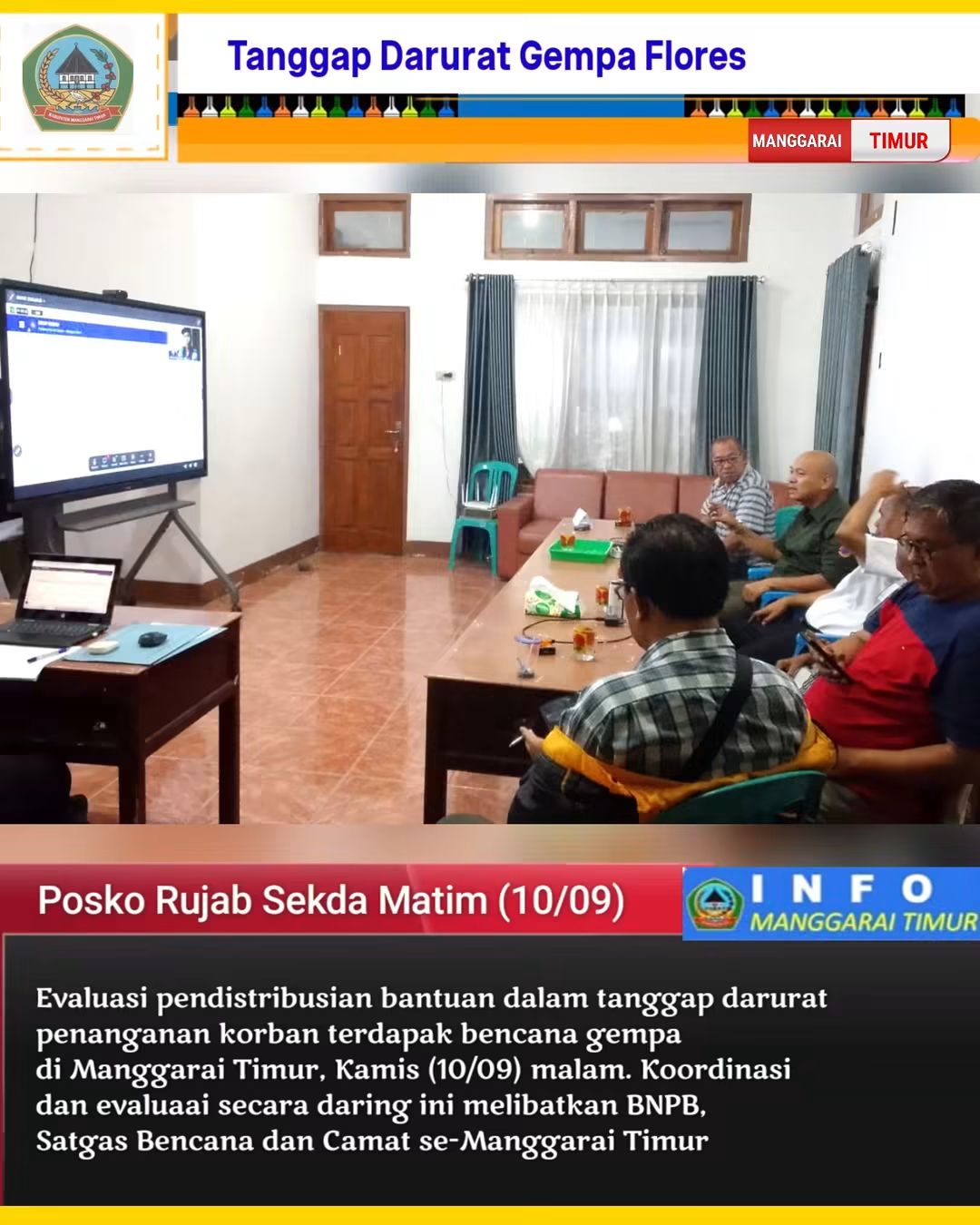 Koordinas evaluasi bencana